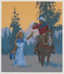 Cowboy Coffee Bill Schenck 1981 30.5 x 26.24 Price on request