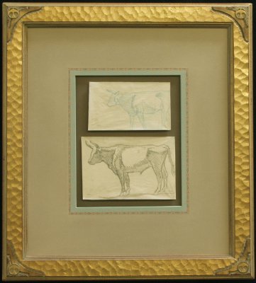 Study of Steers, Refuge Ranch, Utah 1921, Price on Request