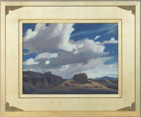Ed Mell Afternoon Storm 2005 12 x16 oil on board SOLD