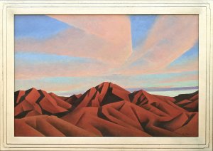 Ed Mell Red Mountain Range 1981 24 x 36 Oil on canvas $24,000.00