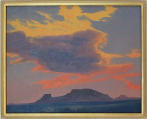 Ed Mell Sunset over Mesa 16x20 Oil on canvas $8,200.00