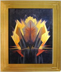 Ed Mell Tiger Bloom 2003 20 x 16 Oil on canvas Sold