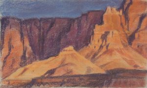 Ed Mell Vermillion Cliffs 7.25 x 11.75 $5,000.00