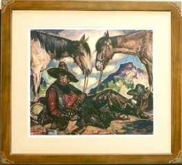 Tequila Siesta Giclée Wood Frame 34.75 x 38.5 inches Print with frame, $775.00 Shipping Additional