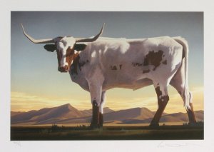 Longhorns 10x15 Giclee $350.00 Print & Signature Mell Frame $700.00