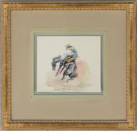 George Phippen 1947 Watercolor 5 x 6