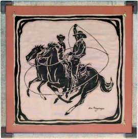 The Wedding Ring ca. !954 Silk Scarf ,Custom design