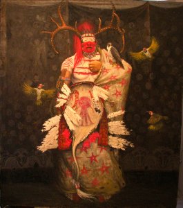Tuszaloosa Black Warrior Greg Singley  Oil on Canvas 48 x 42 inches Price on Request