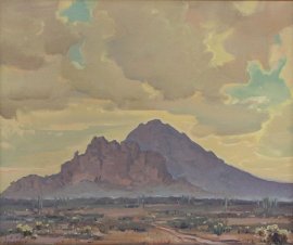 Camelback Mountain 1934 oil on canvas SOLD