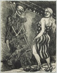 Coscolina Con Muerto (Flirt With Death) Lithograph 1986 26.75 x 21 inches $6,000.00