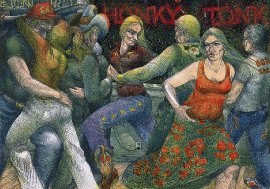 Honky Tonk 1982 35 x 50 inches $25,000.00