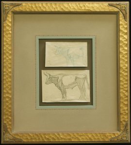 Study of Steers, Refuge Ranch, Utah 1921, Price on Request