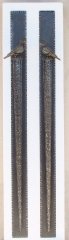 Large 40” Tall Door Pulls Hand Fabricated with cast Kingfisher Birds