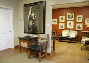 Greg Singley painting and Thomas Molesworth furniture