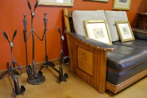 Rick Merrill metal art and Molesworth furniture