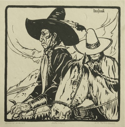 Apaches - Lon Megargee (10 x 10 inches} Price on Request Apaches - Lon Megargee (10 x 10 inches} Price on Request