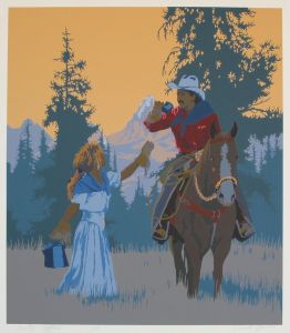Cowboy Coffee Bill Schenck 1981 30.5 x 26.24. $6,300.00