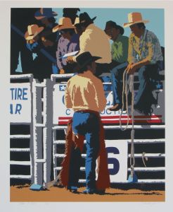 Stars and Bars Bill Schenck 1981 29.5 x 23.75. $7,500.00