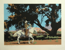 Bill Schenck, Days of August, Serigraph 24x32 inches. SOLD.