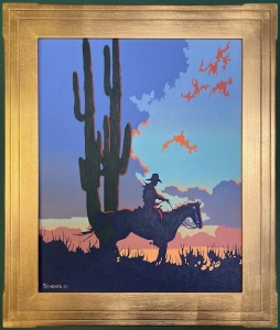 Arizona Twilight 2010, 20 x 16 inches, oil on canvas, Sold