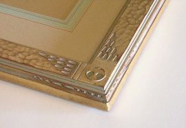 Maynard Dixon Drawing Frame Series 1.5 inches wide. Detail of custom order with additional carving details.