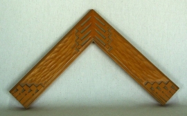 New Mexican carved wood tone frame, No. 48-2.5 inches wide