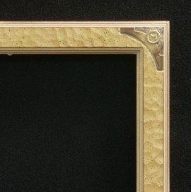 Lon Megargee Signature Gold Frame Circle M 1.5 Wide