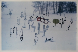 Dan Budnik David Smith's North Field, Terminal Iron Works, Bolton Landing, New York, Winter 1962-63 Dye Transfer, 16 x 20 in format paper, $7,000.00