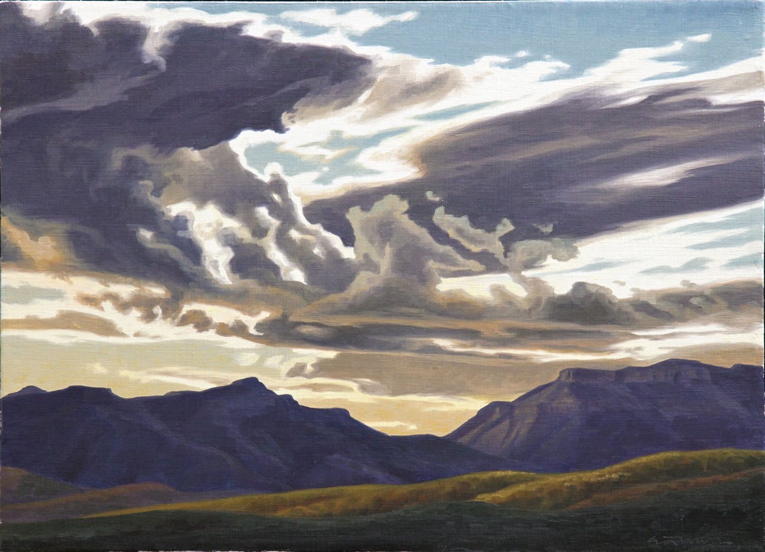 Ed Mell Galiuro Gap 1998 16 x 22 Oil on Linen $7,700.00