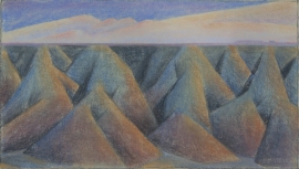 Ed Mell Distant Mesa 8 x 14.25 SOLD