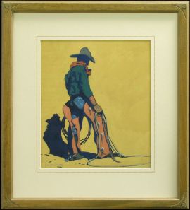 The Cow Punch , Archival Pigment Print, Wood Finish 29x26.25 $850.00 Shipping Additional