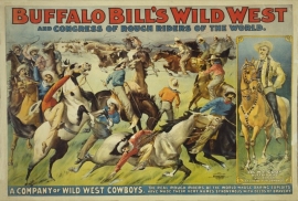Buffalo Bill's Wild West and Congress of Rough Riders and Cattle. Call for pricing and size.