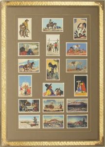 18 Postcards Megargee Signature frame