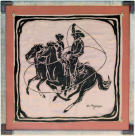 The Wedding Ring ca. !954 Silk Scarf ,Custom design