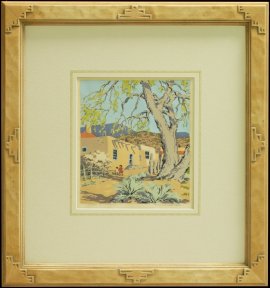 New Mexican Frame with hand applied French lines