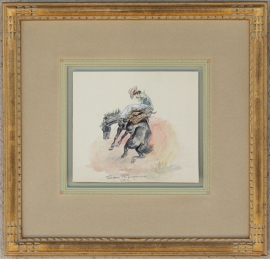 George Phippen 1947 Watercolor 5 x 6