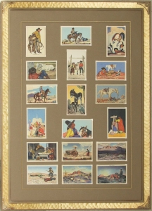18 Postcards Megargee Signature frame