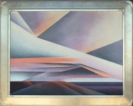 Intersecting Clouds 1980 Ed Mell 30 x 40