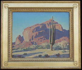 Maynard Dixon Red Rock and Cactus 1945 (Camelback Mountain)
