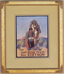 Stetson Hat Advertising Lon Megargee 1924
