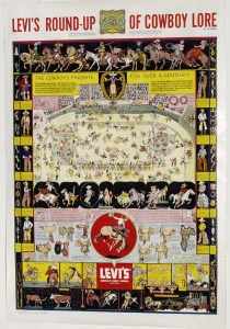 Levi Strauss First Printing c. 1950 $2,650.00 Framed