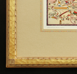 Grand Canyon Map, Jo Mora Frame Detail