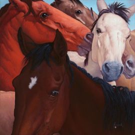 NUZZLE II Limited to 175 48 x 48 inches $2700 Open edition: 28 x 28 inches $910 14 x 14 inches $300