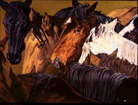 SADDLEBRONCS Limited to 75 40 x 50 inches $2200 Open edition 18 x 24 inches $578