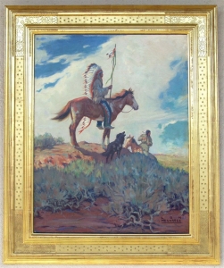 Indian on Horseback1924 25 x 20 SOLD