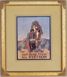 Stetson Hat Advertising 1924 15 x 11 SOLD