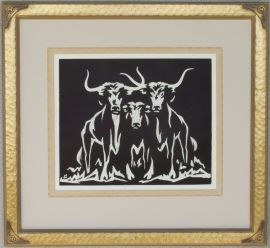 Longhorns ca. 1920s Lon Megargee