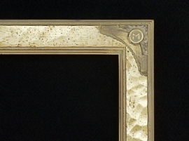 Lon Megargee Signature Gold Frame Circle M 1.5 Wide