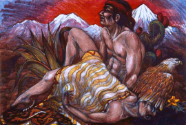 Southwest Pieta 1983, Stone Lithograph, 30 x 44 inches, $15,000.00. lithograph, archival impression, edition of 50, editioned signed and dated lower right: "Archival Imp [artist's signature] 83.  Dimensions:  30 x 44 in. (76.2 x 111.8 cm.)