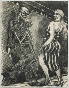 Coscolina Con Puerto (Flirt With Death), Stone Lithograph 1986 26.75 x 21 inches.  Price on Request.